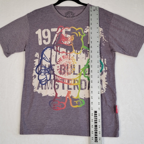 The Bulldog 1975 Amsterdam T-Shirt in Gray/Multi, Size S - Picture 4 of 10